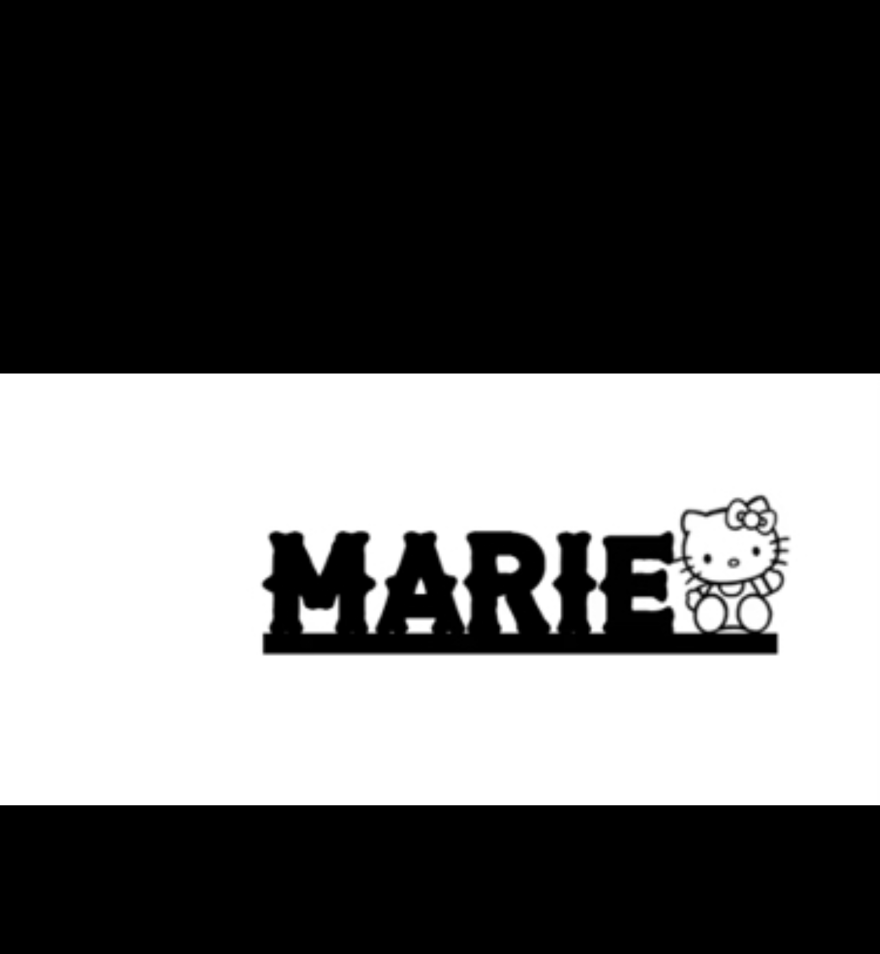 Custom Hello Kitty chain w/ name