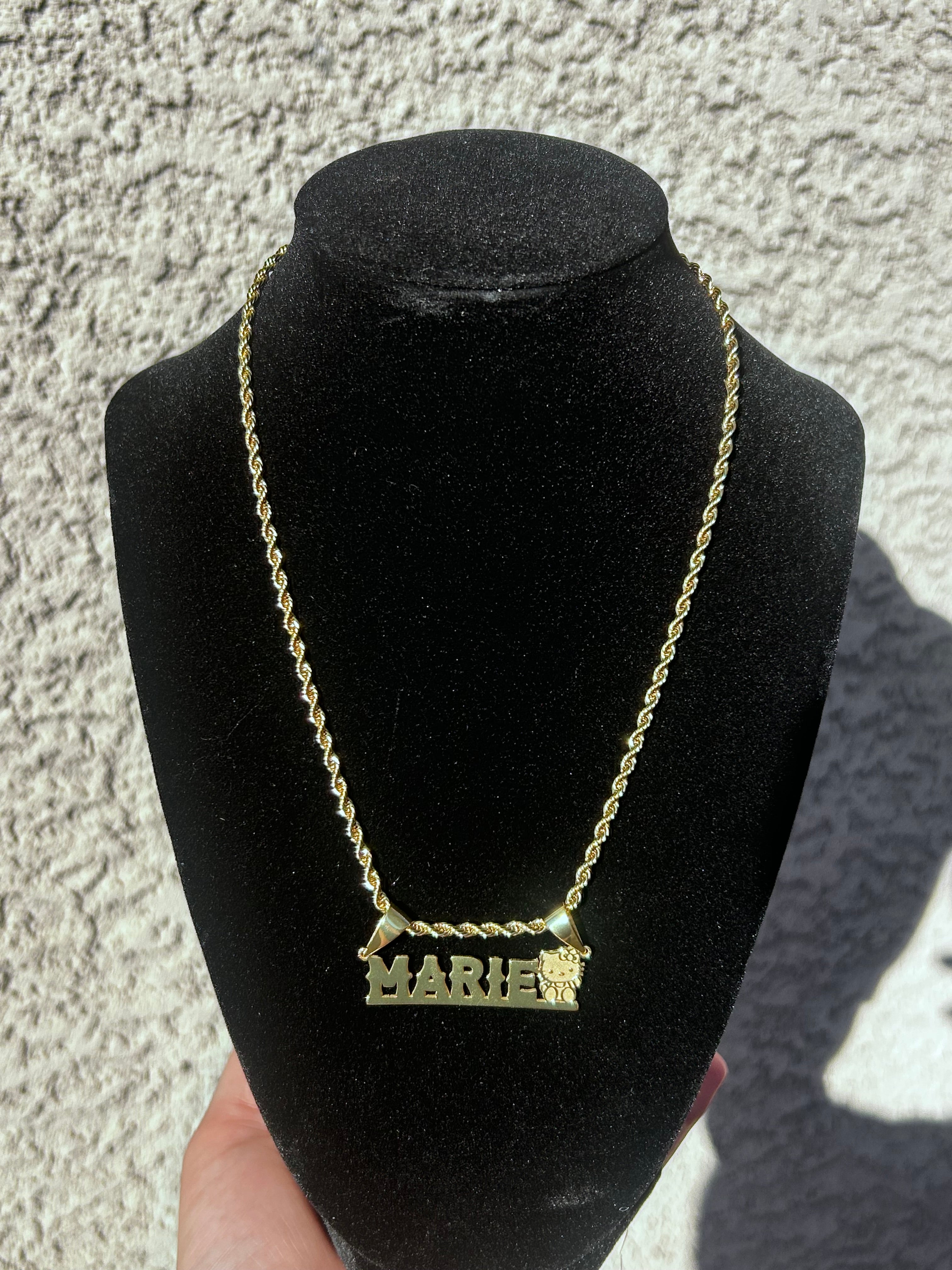 Custom Hello Kitty chain w/ name
