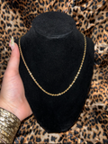 Gold rope chain